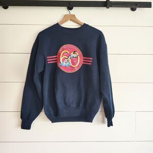 Vtg 90s Ducks Unlimited Sweatshirt Mens M 60 Year Anniversary Crewneck Navy USA